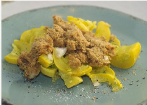 Black Eyed Pea Baked Squash