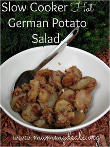 Slow Cooker Hot German Potato Salad