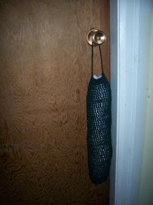 Crochet Plastic Bag Dispenser