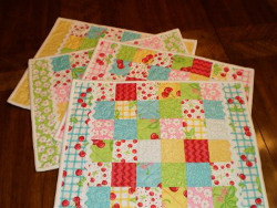 Cherry Jelly Roll Placemats
