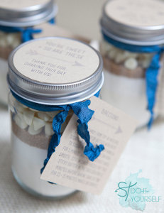 Mason Jar Cookie Mix Favors