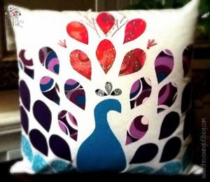 Proud Peacock Pillow