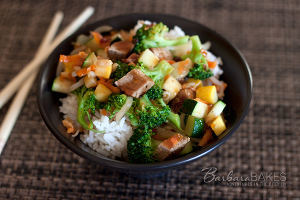 Imitation Rumbi Island Grill Pork Teriyaki Rice Bowl