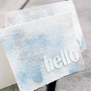 Textured Homemade Cards