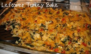 Leftover Turkey Pasta Bake