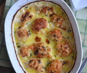 Cauliflowers Au Gratin