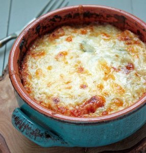 Cheesy Chipotle Cauliflower Casserole