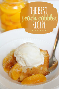 Easy Peasy Peach Cobbler