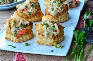 Mini Puff Pastry Chicken Pot Pies