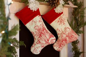 Victorian "Quilted" Stocking Victorian "Quilted" Stocking