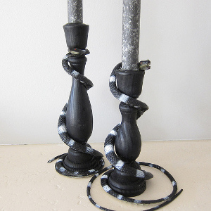 Wrapped Candle Holders