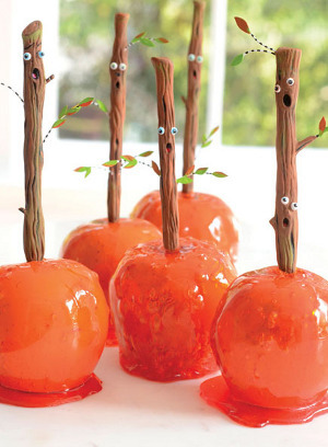Haunted Forest Candy Apple Sticks