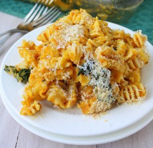 Skinny Pumpkin Pasta Bake