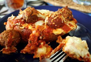 Open-Faced Meatball Sub Casserole