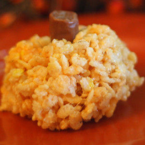 Pumpkin Krispie Treats