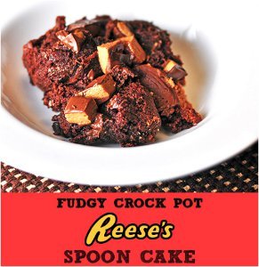 Fudgy Slow Cooker Reese's Spoon Cake Fudgy Slow Cooker Reeses Spoon Cake