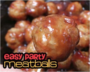Three Ingredient Party Meatballs