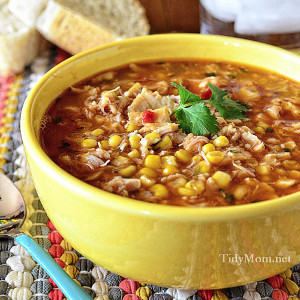 15-Minute BBQ Chicken Soup