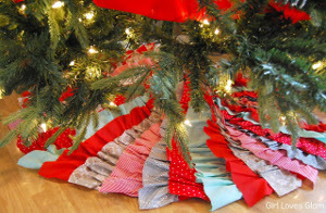 No Sew Ruffled Tree Skirt