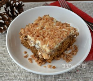 Gingerbread Butterscotch Poke Cake