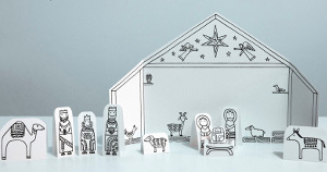 Paper Nativity Scene Printables Paper Nativity Scene Printables