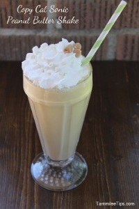 Copycat Sonic Peanut Butter Shake