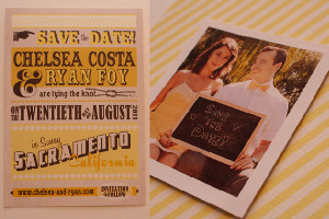 Old-Timey Save the Dates