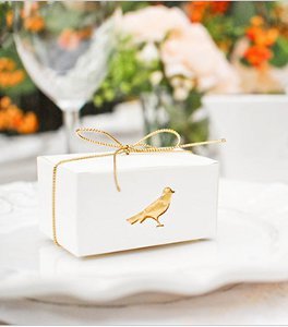 Elegant Bird Favor Boxes