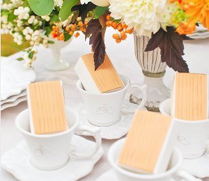 Simple Golden Ribbon Favor Boxes