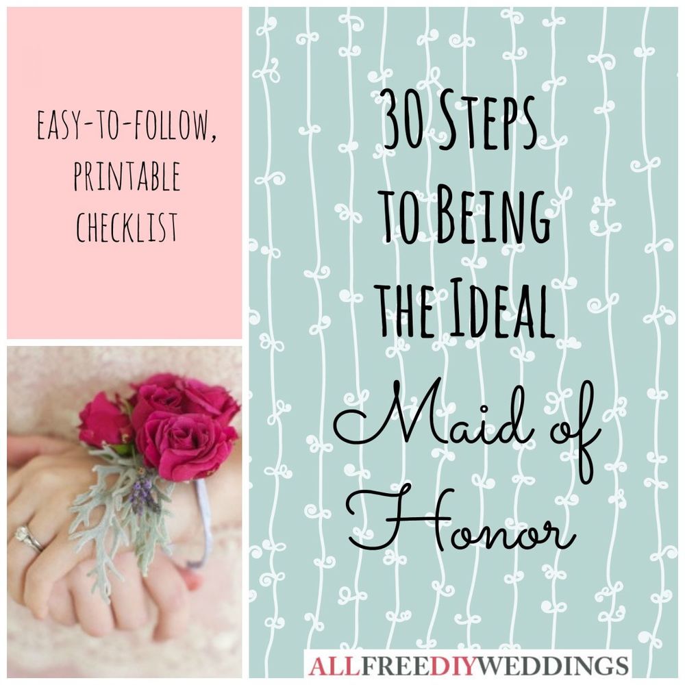 Maid Of Honor Duties Allfreediyweddings Com