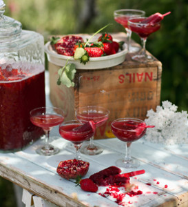Succulent Strawberry Pomegranate Punch