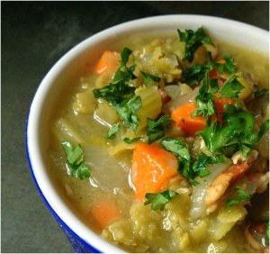 Split Pea Soup with Bacon