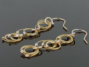 Five Golden Rings Earrings