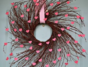 Flowering Hearts Willow Wreath