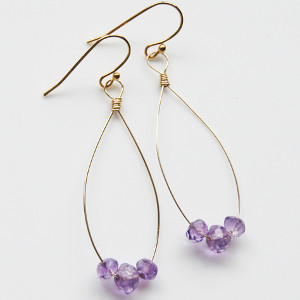 Amethyst Drop Earrings Amethyst Drop Earrings