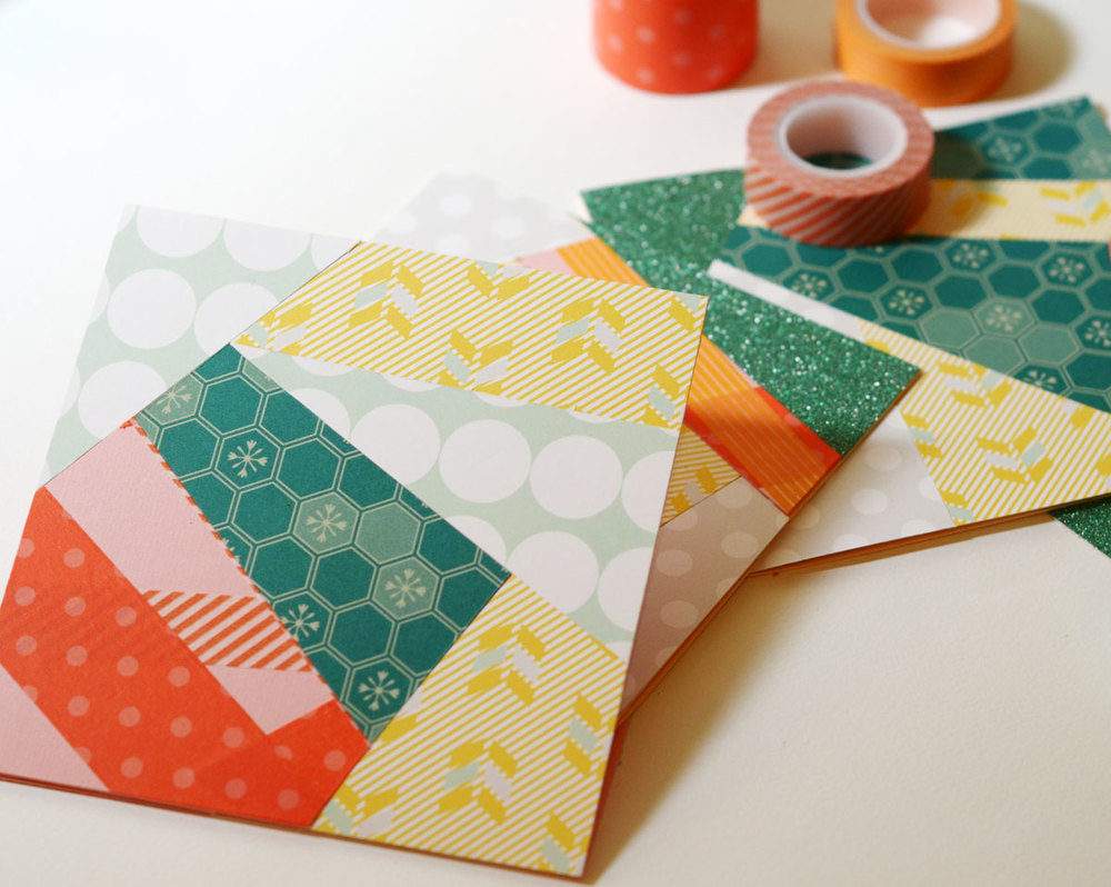 funky-washi-tape-cards-allfreepapercrafts