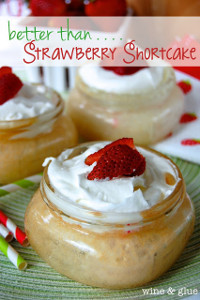 Strawberry Shortcake Mason Jar Poke Cakes