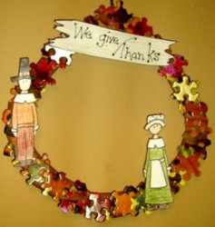 Recycled Pilgrim Wreath