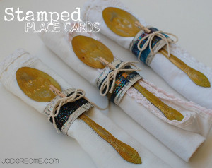Stamped Place Cards