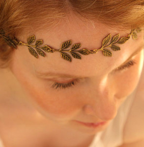 Grecian Goddess Gold Leaf Headband