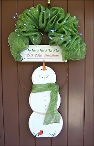 Tis the Season Snowman Door Hanger