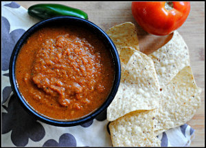 Copycat Baja Fresh Grilled Salsa