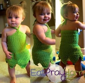 Toddler Tinkerbell Crochet Costume