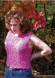 Pretty in Pink Crochet Vest