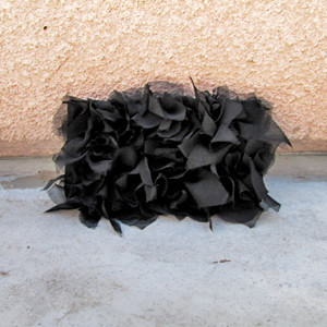 Designer Knockoff Petal Clutch