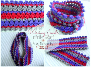 Kissing Jewels Infinity Scarf