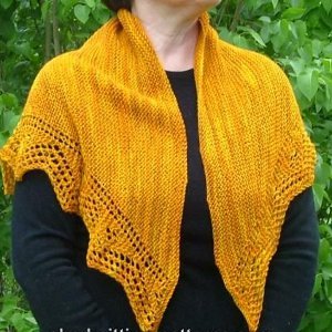 gold lace shawl