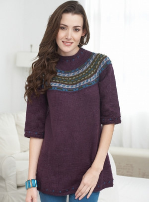 Modern Icelandic Sweater | AllFreeKnitting.com