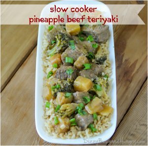 Slow Cooker Pineapple Beef Teriyaki