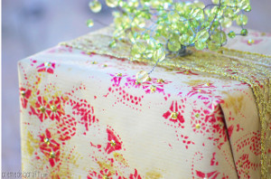 Darling Homemade Wrapping Paper